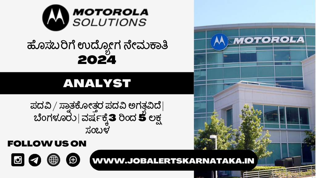 Motorola Recruitment For Analyst Role